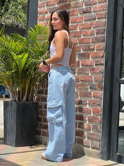 Cargo jeans hielo