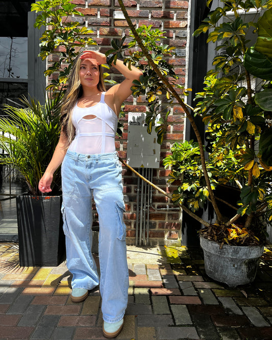 Cargo jeans hielo